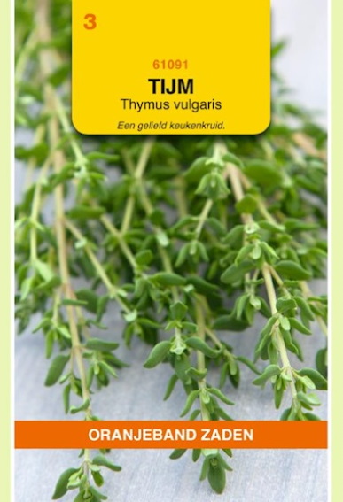 Tijm, Wintertijm (Thymus vulgaris) 1500 zaden OBZ